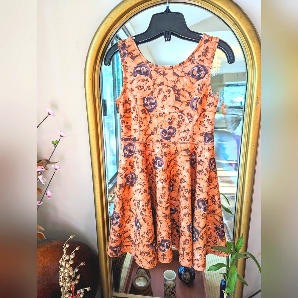 1989 place Chocolate cookies A line Dress xs